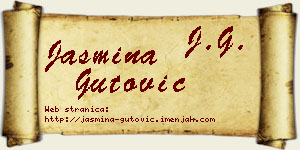 Jasmina Gutović vizit kartica